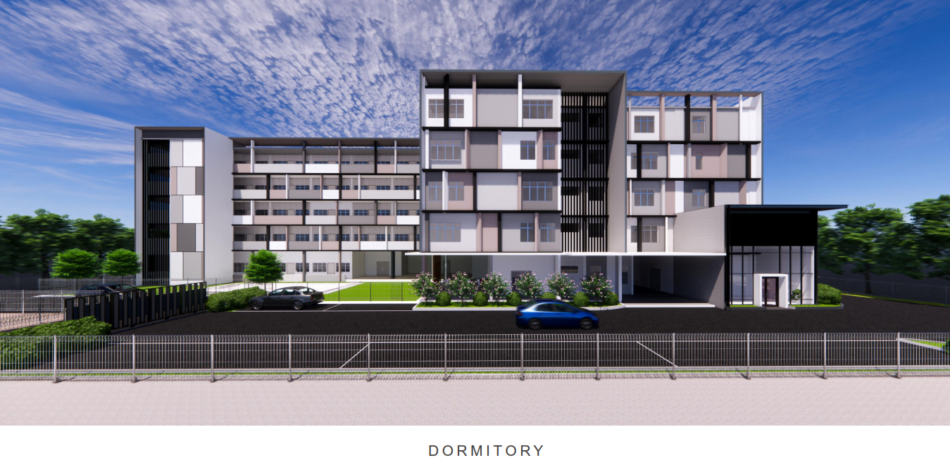 Dormitory Building Front view